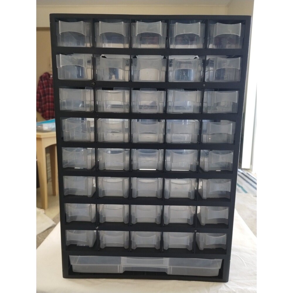 Store House 40 Bin Organizer w/ Full Length Drawer & Removable Bins - {I} - Picture 2 of 10
